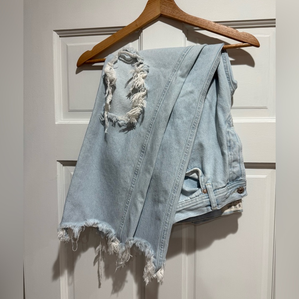 Free People we the free high rise button fly jeans